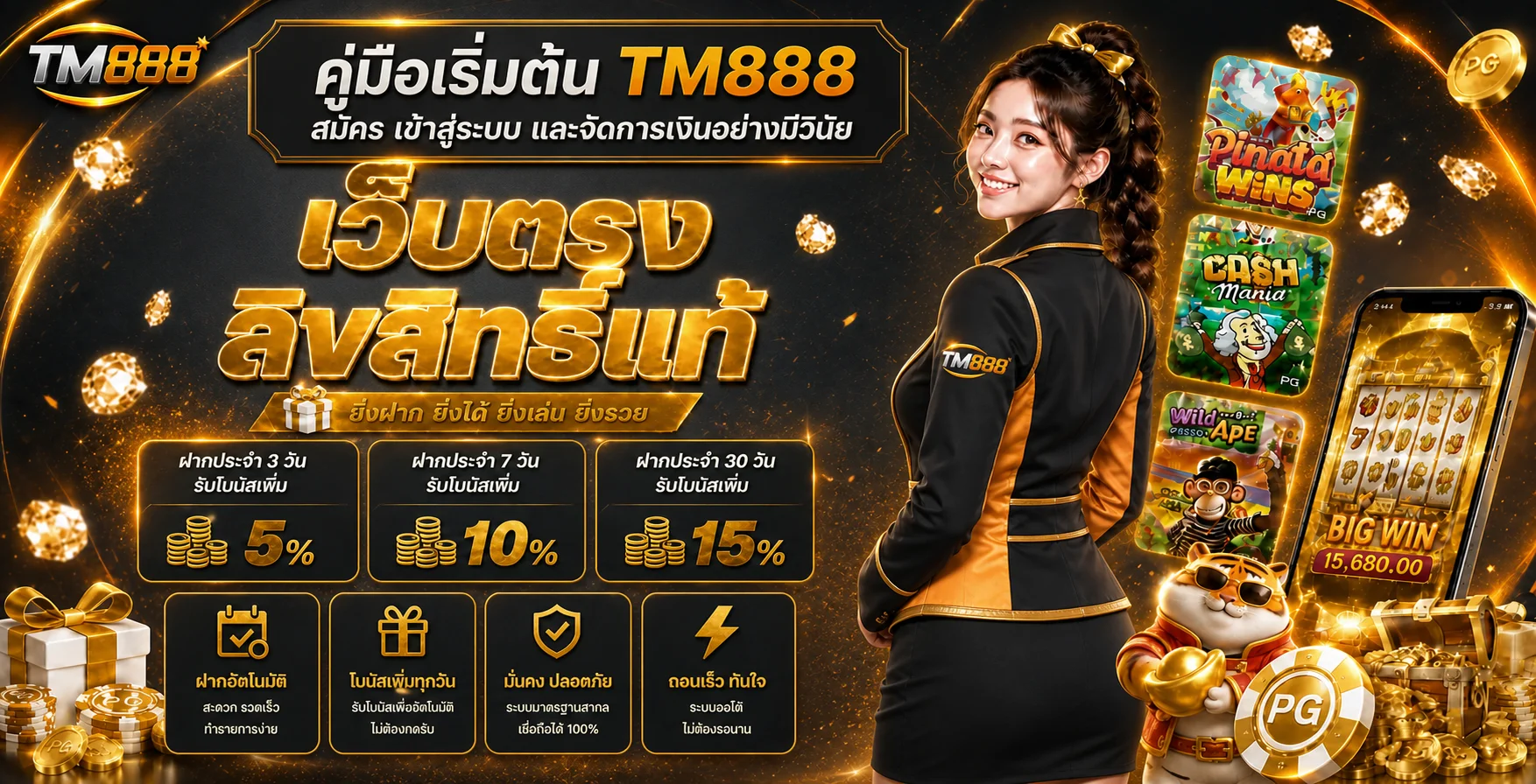 TM888 คู่มือเริ่มต้น สมัคร เข้าสู่ระบบ ฝากถอน